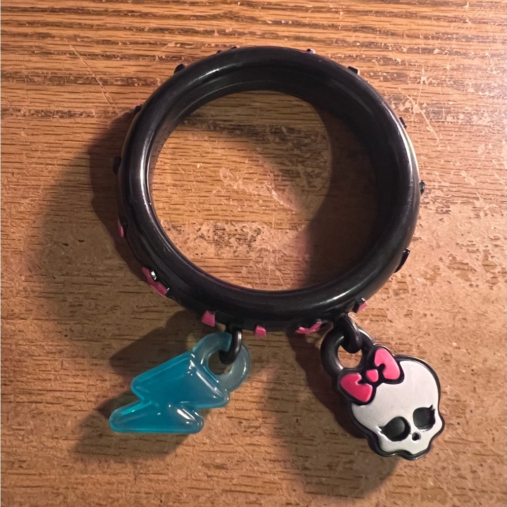 Monster High McDonald’s Bracelet 2014 Black And Pink Kids Size